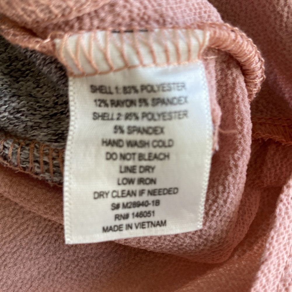 Faith and Joy Grey Pink Top XL - Picture 6 of 8
